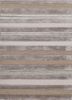 grey and black grey and black wool and viscose hand tufted Rug