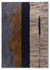 linear blue wool hand tufted Rug - HeadShot linear blue wool hand tufted Rug - HeadShot