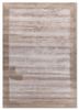  beige and brown wool and viscose hand tufted Rug