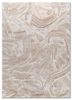 pathways ivory wool and viscose hand tufted Rug - HeadShot