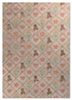  ivory wool and viscose hand tufted Rug