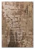 genesis beige and brown wool and viscose hand tufted Rug - HeadShot