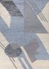 checkers blue wool and viscose flat weaves Rug - HeadShot checkers blue wool and viscose flat weaves Rug - HeadShot