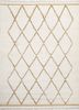 aprezo ivory wool hand loom Rug - HeadShot