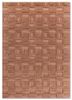 aprezo red and orange wool hand knotted Rug - HeadShot