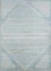 blue blue afghan wool hand knotted Rug
