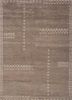 thyme beige and brown afghan wool hand knotted Rug - HeadShot thyme beige and brown afghan wool hand knotted Rug - HeadShot