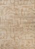 manifest beige and brown afghan wool hand knotted Rug - HeadShot manifest beige and brown afghan wool hand knotted Rug - HeadShot