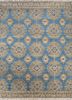 savana gold wool hand knotted Rug - HeadShot