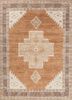 thyme red and orange wool hand knotted Rug - HeadShot thyme red and orange wool hand knotted Rug - HeadShot