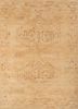 thyme gold wool hand knotted Rug - HeadShot