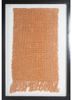 red and orange red and orange bamboo silk wall art Rug