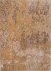 beige and brown beige and brown wool and bamboo silk hand knotted Rug