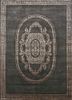 azalea grey and black wool and bamboo silk hand knotted Rug - HeadShot azalea grey and black wool and bamboo silk hand knotted Rug - HeadShot