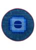 brahmaand blue wool hand knotted Rug - HeadShot