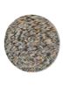 manchaha grey and black wool and bamboo silk hand knotted Rug - HeadShot