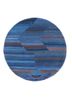 manchaha blue wool and bamboo silk hand knotted Rug - HeadShot