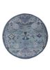 manchaha blue wool and bamboo silk hand knotted Rug - HeadShot
