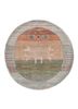 manchaha blue wool and bamboo silk hand knotted Rug - HeadShot