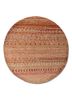 manchaha red and orange wool and bamboo silk hand knotted Rug - HeadShot