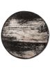 entropy grey and black wool and bamboo silk hand knotted Rug - HeadShot