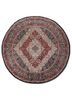 aalam blue wool hand knotted Rug - HeadShot