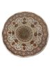 gulmarg green wool and silk hand knotted Rug - HeadShot