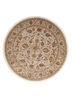  ivory wool and silk hand knotted Rug