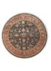 aurora blue wool and silk hand knotted Rug - HeadShot aurora blue wool and silk hand knotted Rug - HeadShot