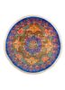 gulmarg blue silk hand knotted Rug - HeadShot