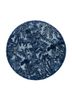 blue blue wool and viscose hand tufted Rug