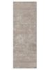 chaos theory by kavi grey and black wool and bamboo silk hand knotted Rug - HeadShot