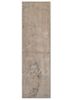 aprezo grey and black wool and bamboo silk hand knotted Rug - HeadShot
