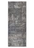 grey and black grey and black wool and bamboo silk hand knotted Rug