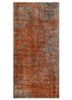 blue blue wool and bamboo silk hand knotted Rug