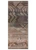 manchaha red and orange wool and bamboo silk hand knotted Rug - HeadShot