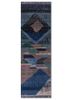manchaha blue wool and bamboo silk hand knotted Rug - HeadShot