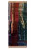 manchaha red and orange wool and bamboo silk hand knotted Rug - HeadShot manchaha red and orange wool and bamboo silk hand knotted Rug - HeadShot