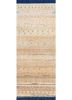manchaha gold wool and silk hand knotted Rug - HeadShot