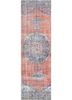 vintage red and orange wool hand knotted Rug - HeadShot vintage red and orange wool hand knotted Rug - HeadShot