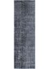 lacuna grey and black wool hand knotted Rug - HeadShot