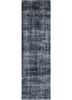 lacuna grey and black wool hand knotted Rug - HeadShot