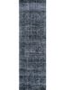 lacuna grey and black wool hand knotted Rug - HeadShot