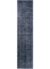 lacuna grey and black wool hand knotted Rug - HeadShot
