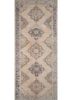 vintage beige and brown wool hand knotted Rug - HeadShot vintage beige and brown wool hand knotted Rug - HeadShot