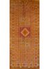 nuray red and orange wool hand knotted Rug - HeadShot