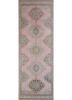 vintage pink and purple wool hand knotted Rug - HeadShot vintage pink and purple wool hand knotted Rug - HeadShot
