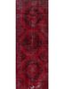 lacuna red and orange wool hand knotted Rug - HeadShot