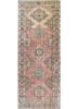 vintage red and orange wool hand knotted Rug - HeadShot vintage red and orange wool hand knotted Rug - HeadShot