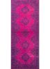 lacuna pink and purple wool hand knotted Rug - HeadShot lacuna pink and purple wool hand knotted Rug - HeadShot